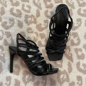 NWOB Charlotte Russe Square Toe Strappy Stilettos Size 7.5